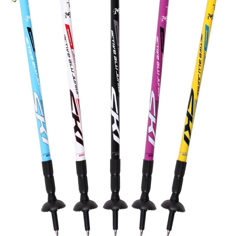 PIOMEER 야외 여행 캠핑 하이킹 등산 워킹 스틱 6061 알루미늄 AlloyAlpenstock 스키 트레킹 폴 1pc