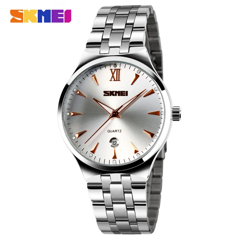 SKMEI Quartz Watch Men Watches Luxury Brand Sport Full Steel Casual Business Wrist watch Clock Male Waterproof Relogio Masculino