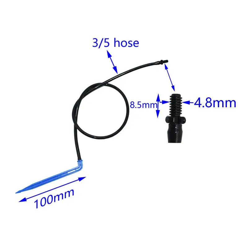 3/5 drip arrow Threaded connection 1-way arrow dropper emitter irrigation system Drip irrigation for greenhouse Dripper  4 set