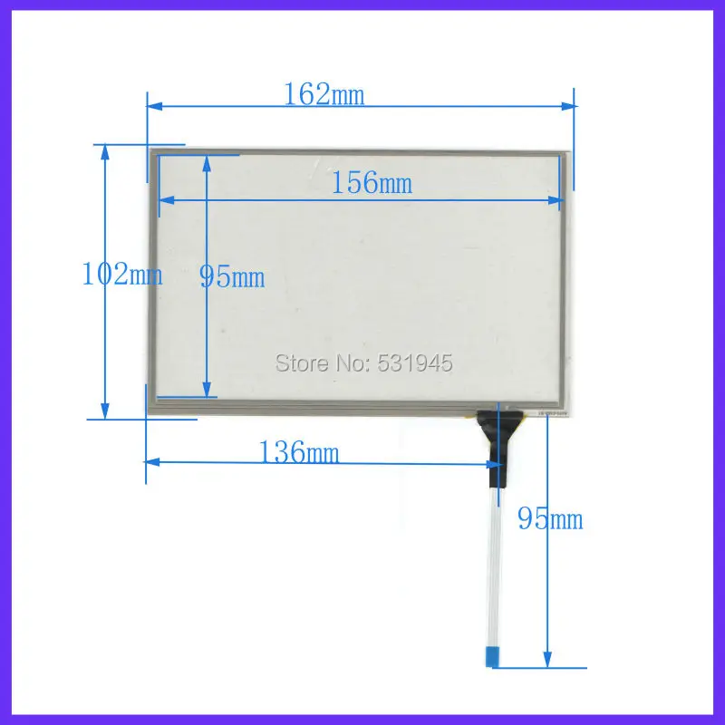 ZhiYuSun NEW  7.1inch Touch Screen 4 wire resistive USB touch panel overlay kit   162*102 TOUCH SCREEN  FOR AT070TN83