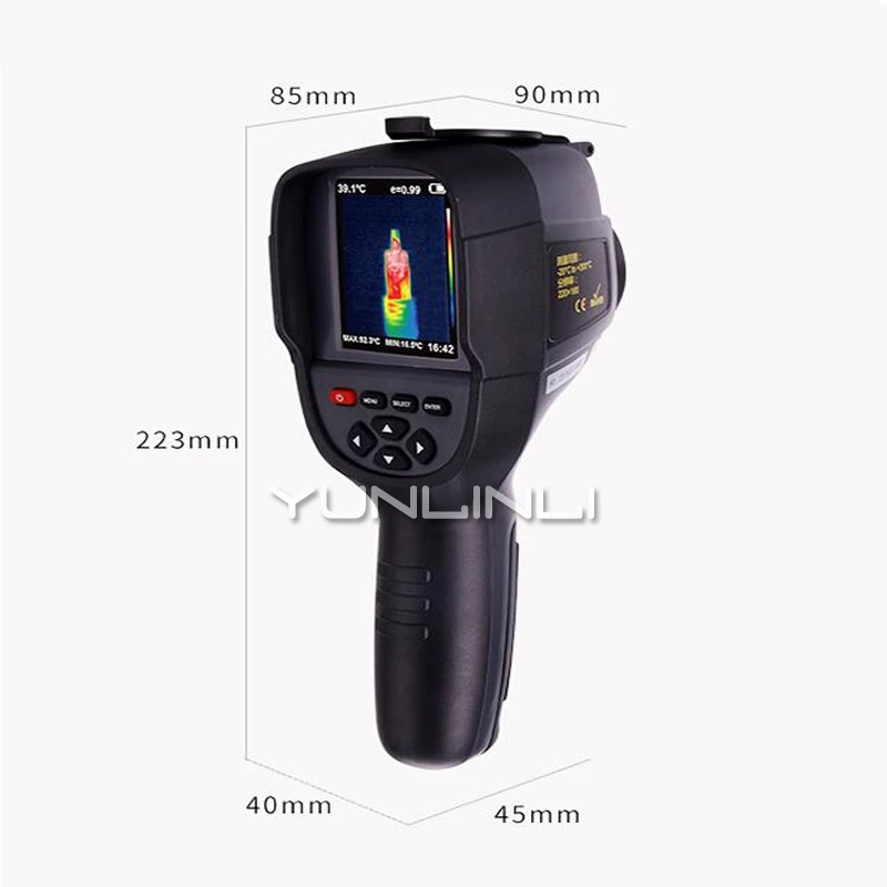 Handheld Infrared Camera Thermometer 0.5~40m With High Resolution Color Screen & Rechargeable Lithium Battery Thermometer RX-500