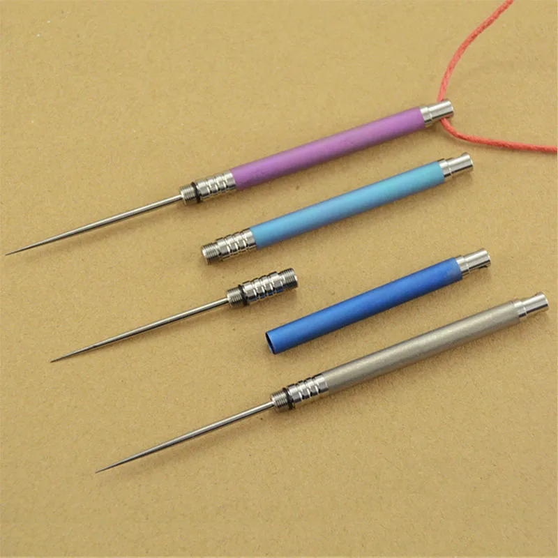 1PC EDC Titanium Alloy Toothpick Holder Portable Dental Tool Outdoor Camping Equipment Personal Hygiene Accessory