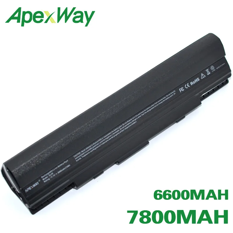 ApexWay Laptop Battery for Asus Eee PC UL20 UL20A UL20F UL20FT UL20G UL20GU UL20VT A32-UL20 90-NX62B2000Y