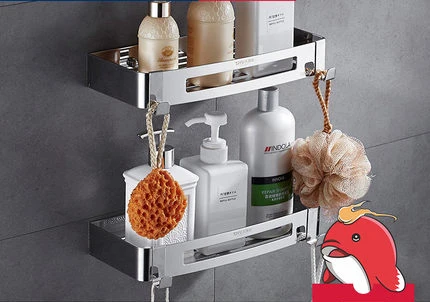 Punch-free Bathroom Shelf Toilet Bathroom Vanity Storage Wall-mounted Hanging Shelf