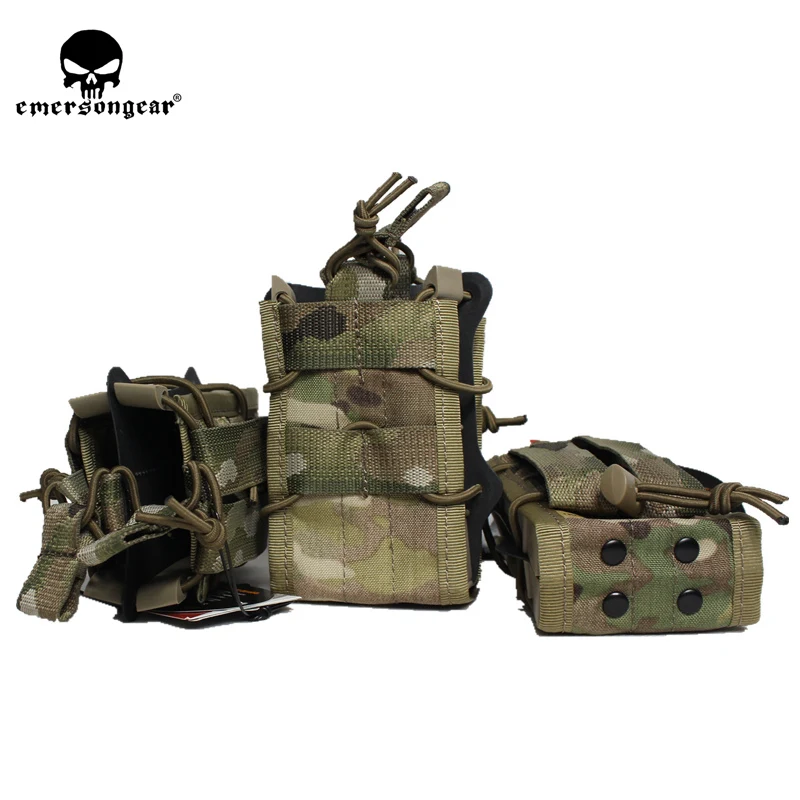 

EMERSON Double Modular Rifle Magazine Pouch Utility MOLLE EM6035 Black MC ATFG AOR1 AOR2 KH FG MR Hunting Bags