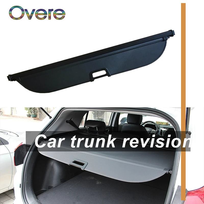 Overe 1Set Car Rear Trunk Cargo Cover For Hyundai IX25/Creta 2014-2018 Car-styling Black Security Shield Shade Auto accessories