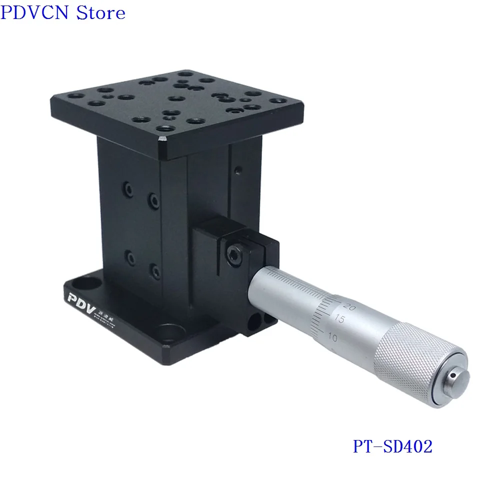 PT-SD402 Z-As Manual Lab Jack, Nauwkeurige Handmatige Lift, Lift, Optische Sliding Lift, 25 Mm Reizen Lineaire Tafel