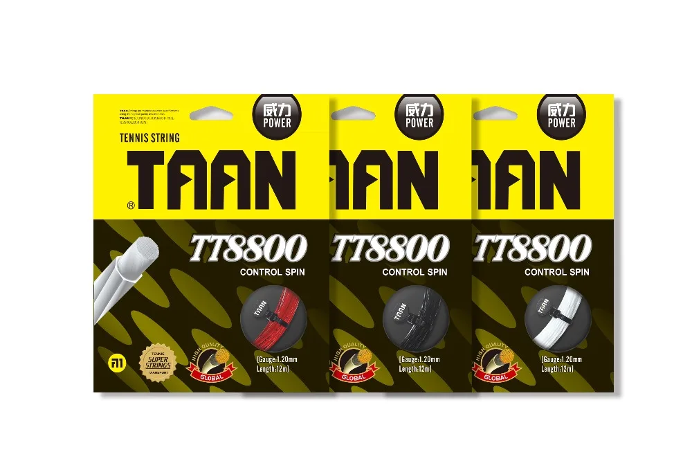 1pc TAAN TT8800 heptagon tennis string Power tennis racquet string polyester string 1.2mm