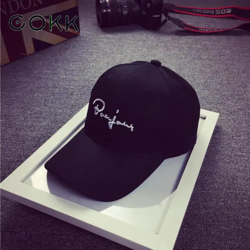 

COKK Baseball Cap Women Snapback Embroidery Dad Hats For Men Casquette Dad Hat Hip Hop Black Trucker Cap Bone Female Drake Sun