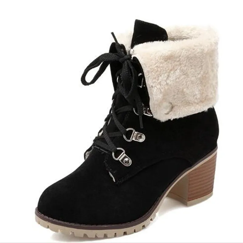 Women Boots Autumn and winter New style British style Short tube boots Round head Frenulum Grind Student Winter boots