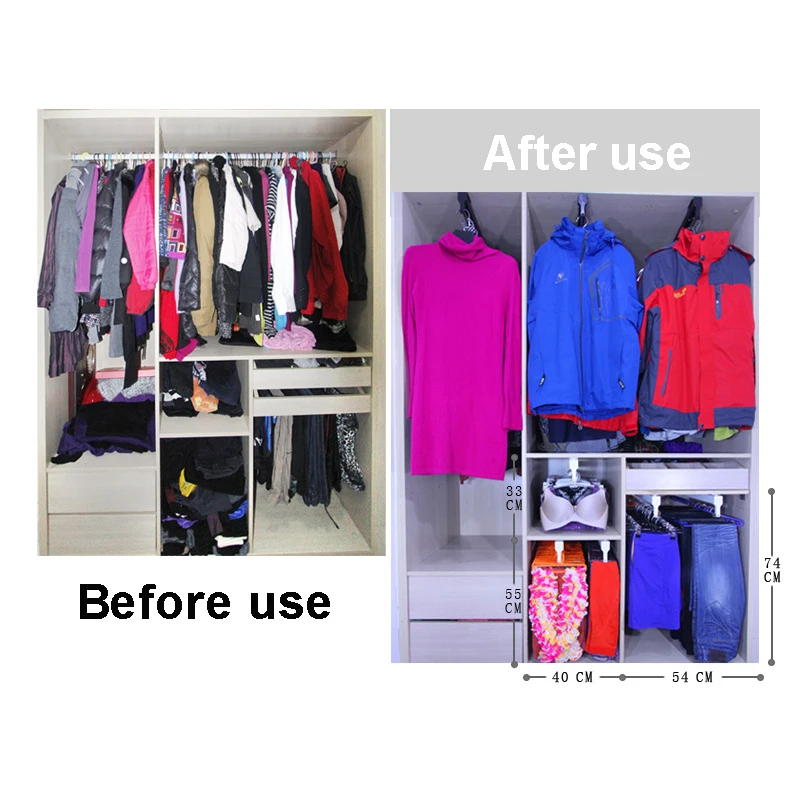 Robuster, ausziehbarer Kleiderschrank, Valet-Stange, verstellbare Kleiderschrank-Kleiderschiene, obere Montage, Kleiderschrank-Aufhänger, Rack-Stange, Kugellager-Rutsche – Detail 12