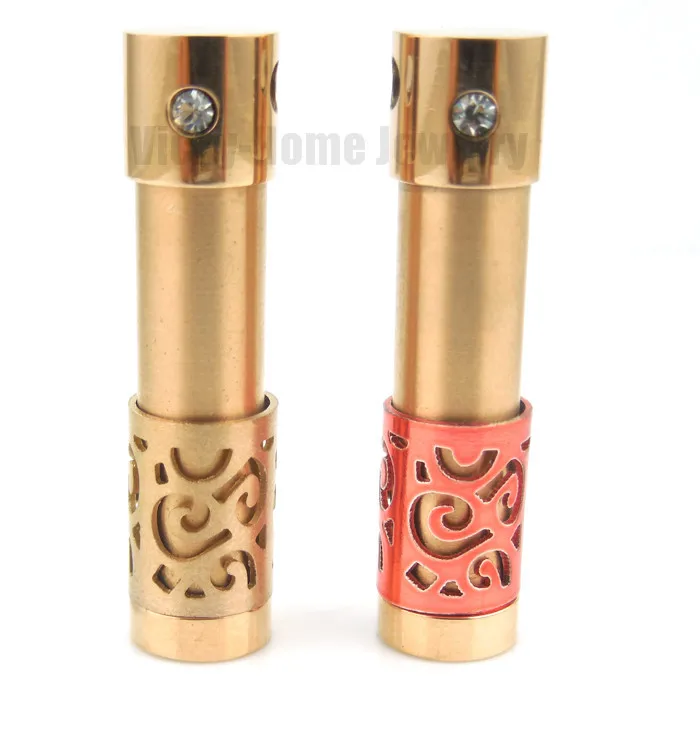 Fashion Couples Perfume Bottle Pendant Free Custom Logo in 316L Stainless Steel Crystal Vial Necklace for Essential Oil