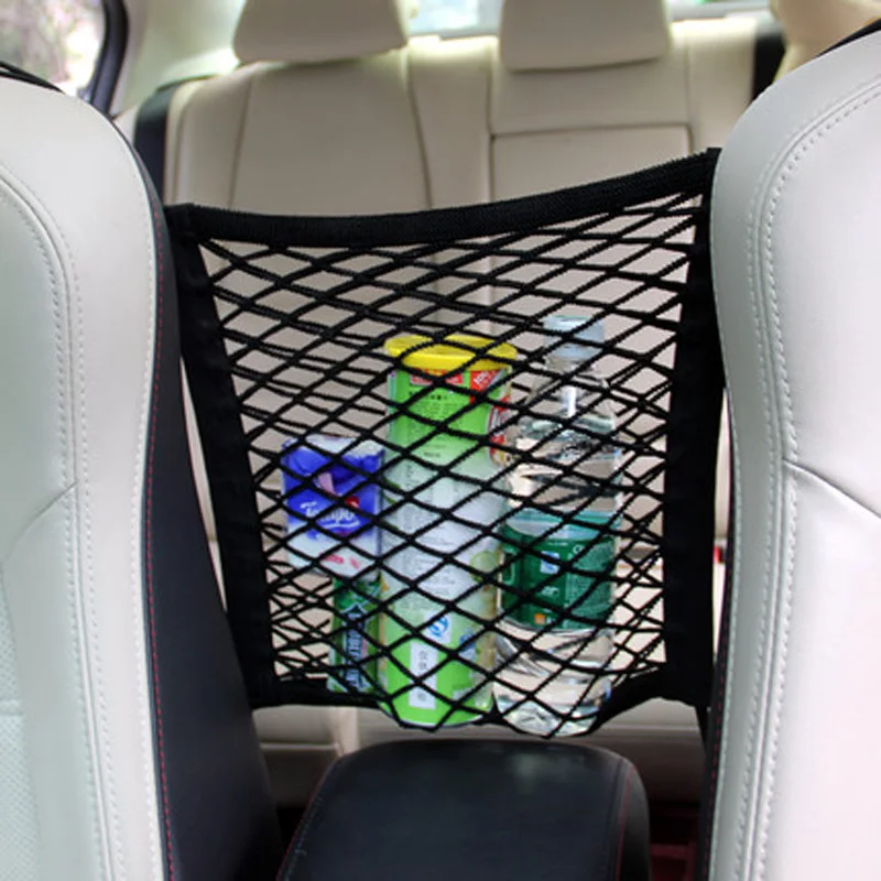 Car storage bag seat elastic mesh bag car shape for Mitsubishi ASX/Outlander/Lancer Evolution/Pajero/Eclipse/Grandis