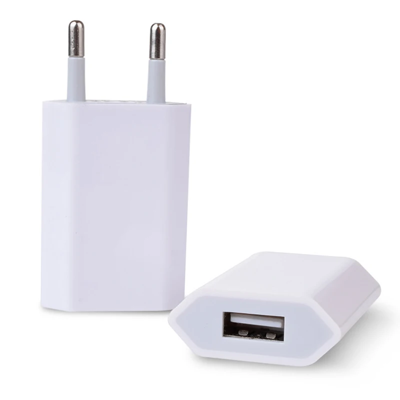 High Quality European EU Plug USB AC Travel Wall Charging Charger Power Adapter For Apple iPhone x 9 8 7 6 6S 5 5S 4 4S 3GS