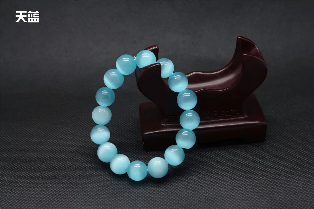 New Design Blue Opal Beads Bracelet & Bangle for Women and Girl, Natural Stone Bead Jewelery,Christmas Gifts