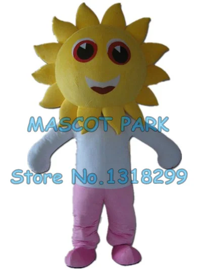 Costume de mascotte tournesol pour garçon, fleur de soleil, personnalisé, taille adulte, personnage de dessin animé, costume de carnaval, 3265