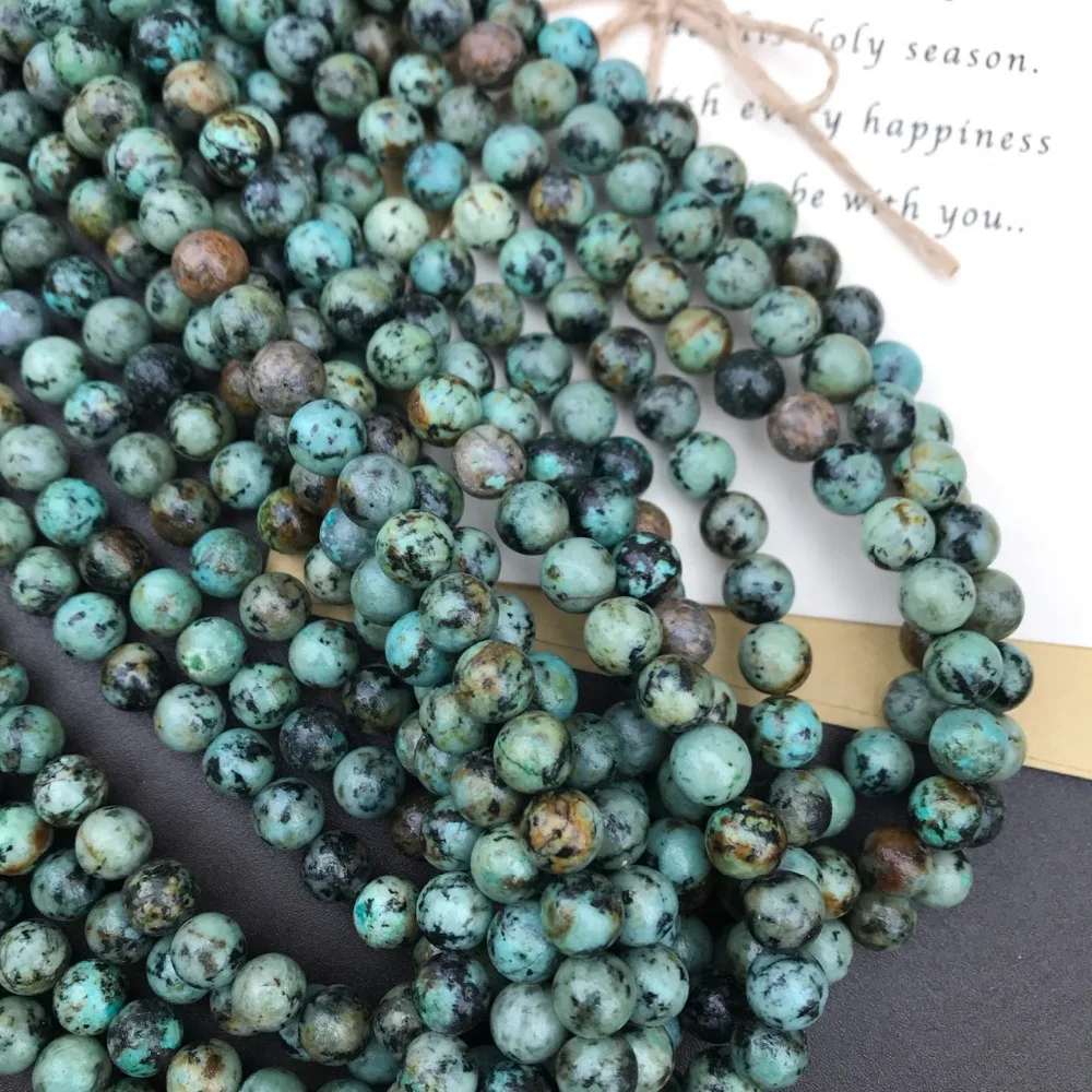 loose beads Africa  Turquoise green  14inch for DIY jewelry making FPPJ wholesale beads nature