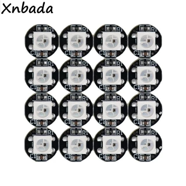 10-1000 sztuk WS2812B WS2812 4Pin RGB Led Chip 5050SMD WS2811 IC czarny/biały PCB z radiatorem DC5V