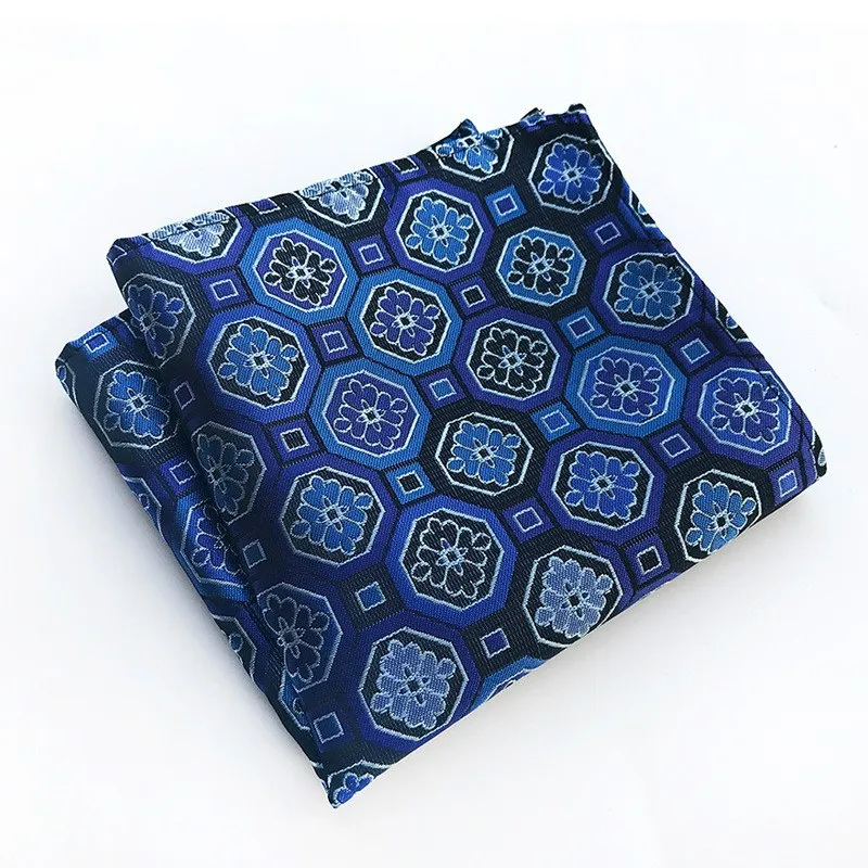 Classic 25*25cm Men's Business Suits Pocket Square Wedding Fashion Paisley Handkerchief Festival Gift for Man