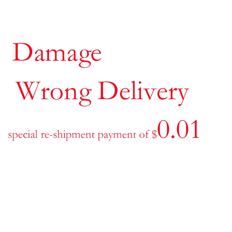 Damage, wrong delivery, special re-delivery