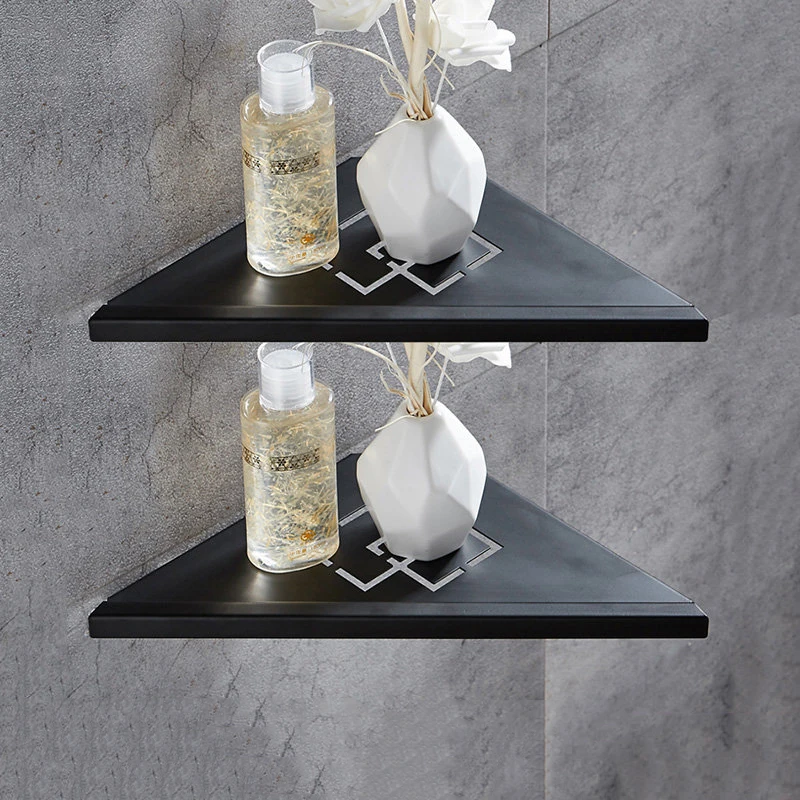 Brushed Nickel Stainless Steel 304 Wall Bathroom Shelf Shower Caddy Rack Bathroom Accessories Shelves