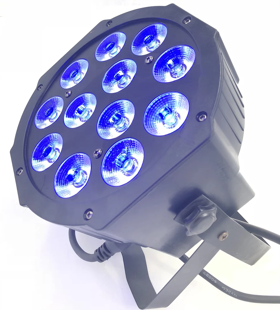 Imagem -06 - Iluminação de Palco Led para Discoteca Luz Quente uv Rgbwa dj Wash Light 6in 12x18w 7x18w Pcs