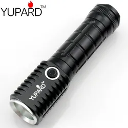 Yuppard-キャンプや釣り用のミニLED懐中電灯,磁気ランプ,超q5 LED,屋外での使用,18650,送料無料