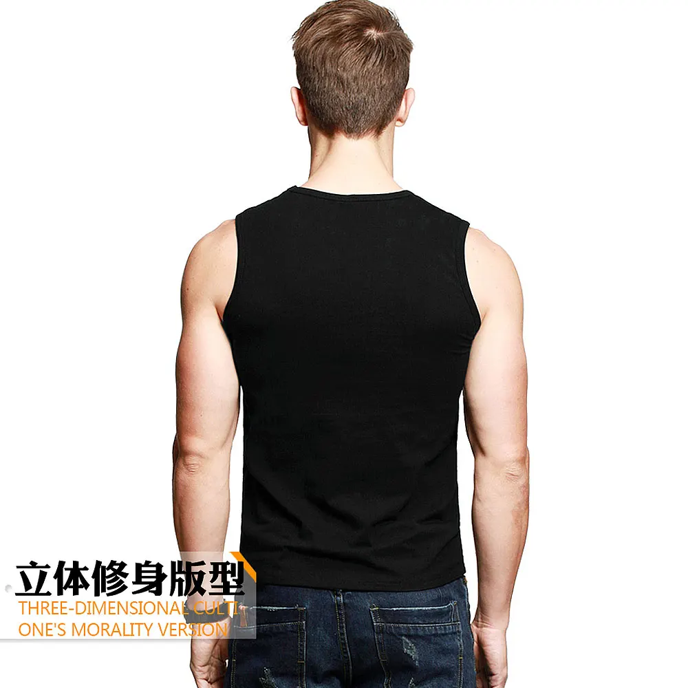 Summer Style Cotton Tank Tops Men Undershirt 2022 New Brand Quality Men\'s Vest Bodybuliding Stretch Singlets Man Sleeveless