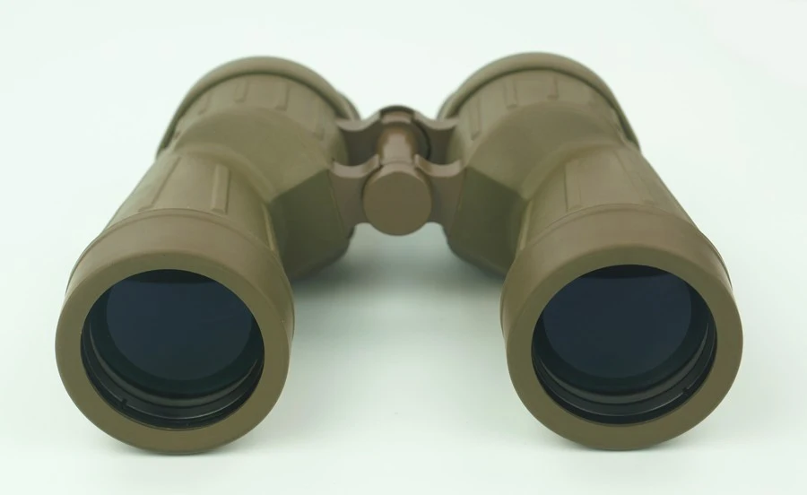 SKWoptics-Binocolo compatto militare con scatola in pelle, telescopio da tetto Bak4, binocolo 10x50