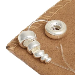 Thailand 925 Silver Spacer Beads DIY Jewelry Spacers Mala's Accessory Spacer Beads Tibetan Mala Spacers Mala's Counter beads