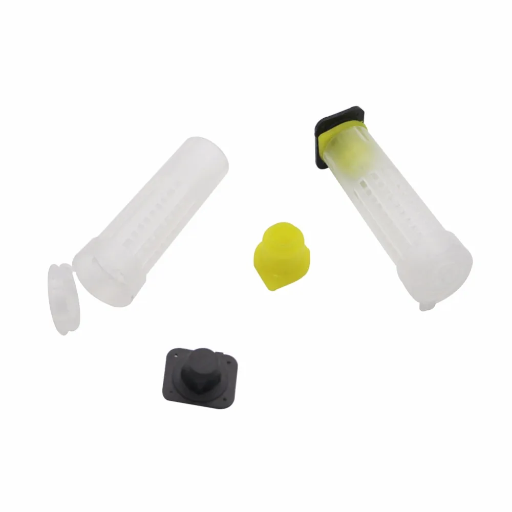 100 Sets Bee Equipment Queen cage 7.6cm 2.6cm diameter The new beekeeping equipment Insects tools wholesale Bee feeder