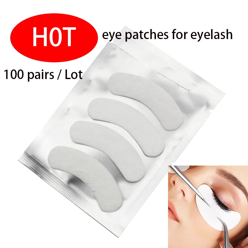 brand MINI lint free eye patch 100pair/lot Non Irritation Comfort Fit Mini Under Gel Eye Pad for eyelash extensions