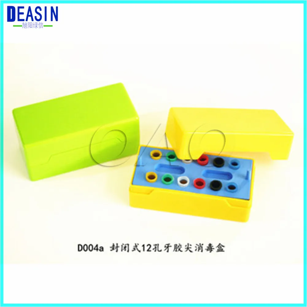 

12 holes Dental Disinfection Burs Holder Block Stand Autoclavable Sterilizer Box Dentist Lab Equipment endo box