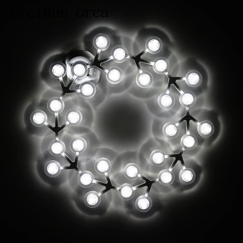 Nordic simplicity modern star ceiling light creative home LED ceiling lamp living room warm and romantic room bedroom lamps