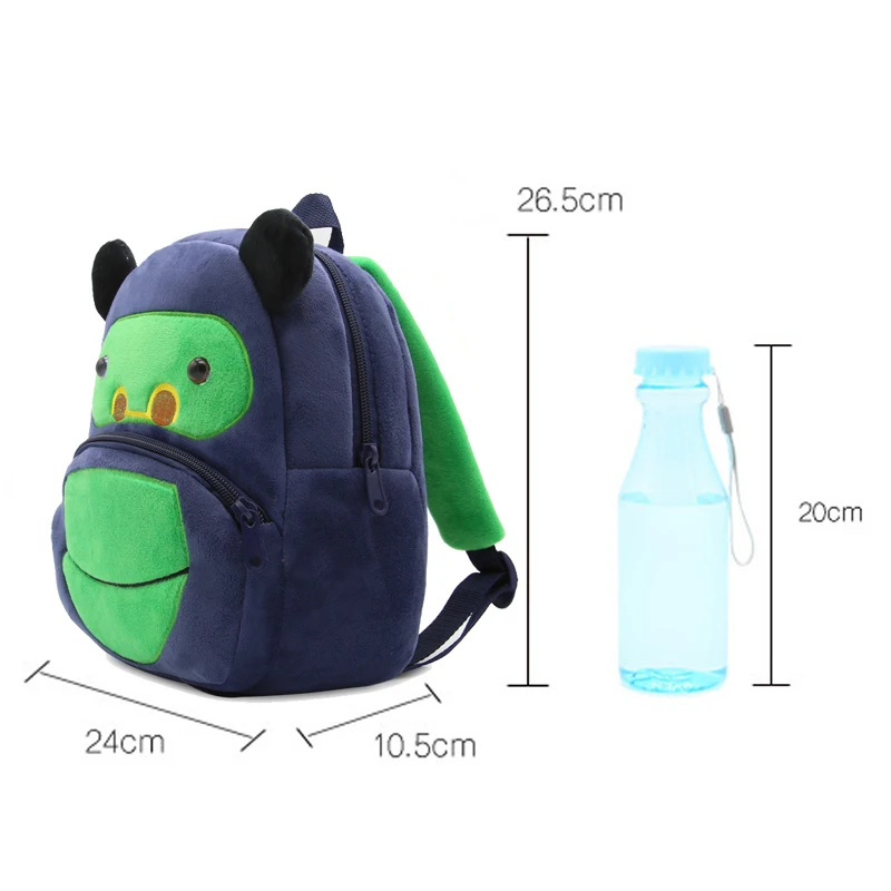 Trẻ em Học Backpack Cartoon Đười Ươi Thiết Kế Cozy Mềm Vải Sang Trọng Cho Toddler Baby Boy Trẻ Em Mẫu Giáo Đồ Chơi Túi Đi Học