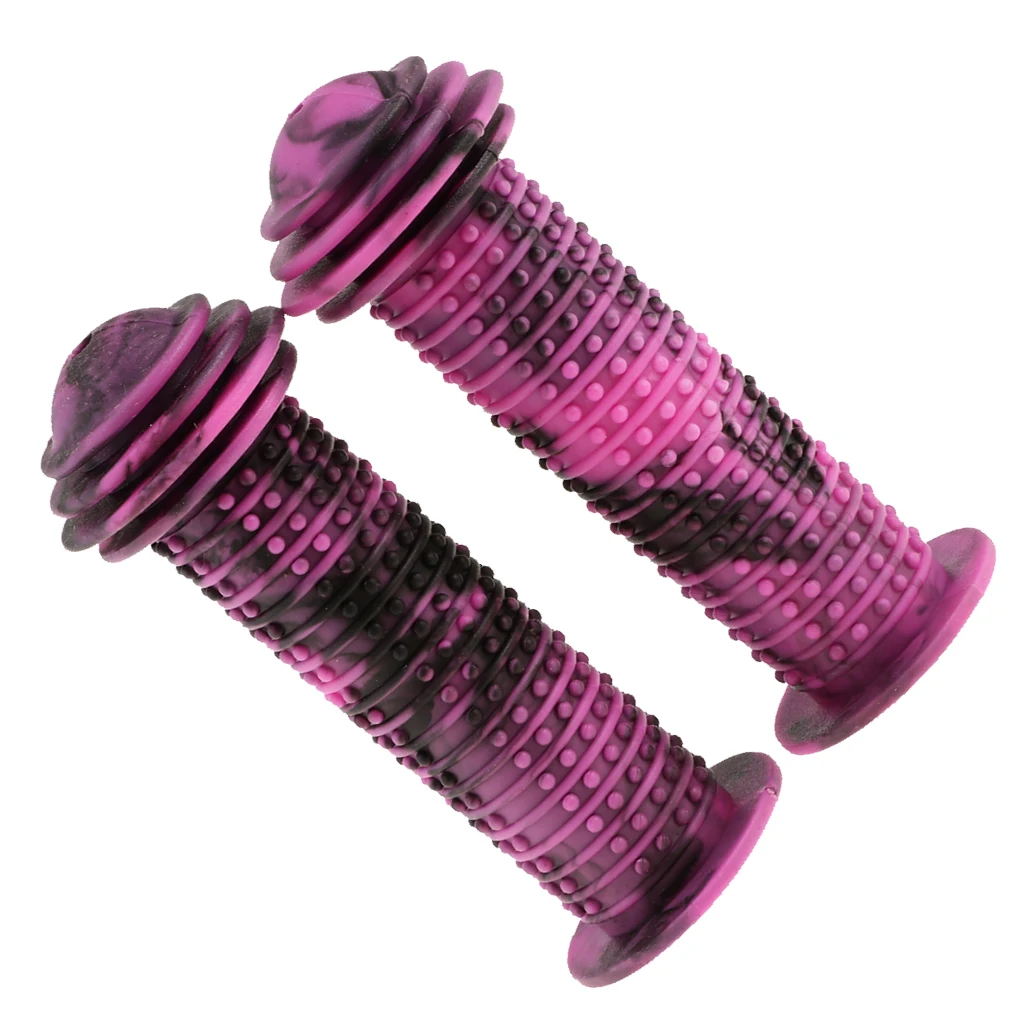 Apertos de guidão de bicicleta para crianças, antiderrapante borracha Hand Grips, crianças bicicleta triciclo e scooter, confortável e durável, 1 par