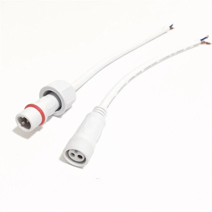 10 Pairs Mannelijke Vrouwelijke Plug Wit Waterdichte LED Connector 2pin 3pin 4pin Met IP68 40 cm 0.5 (mm2) kabel Voor LED Strip Verlichting