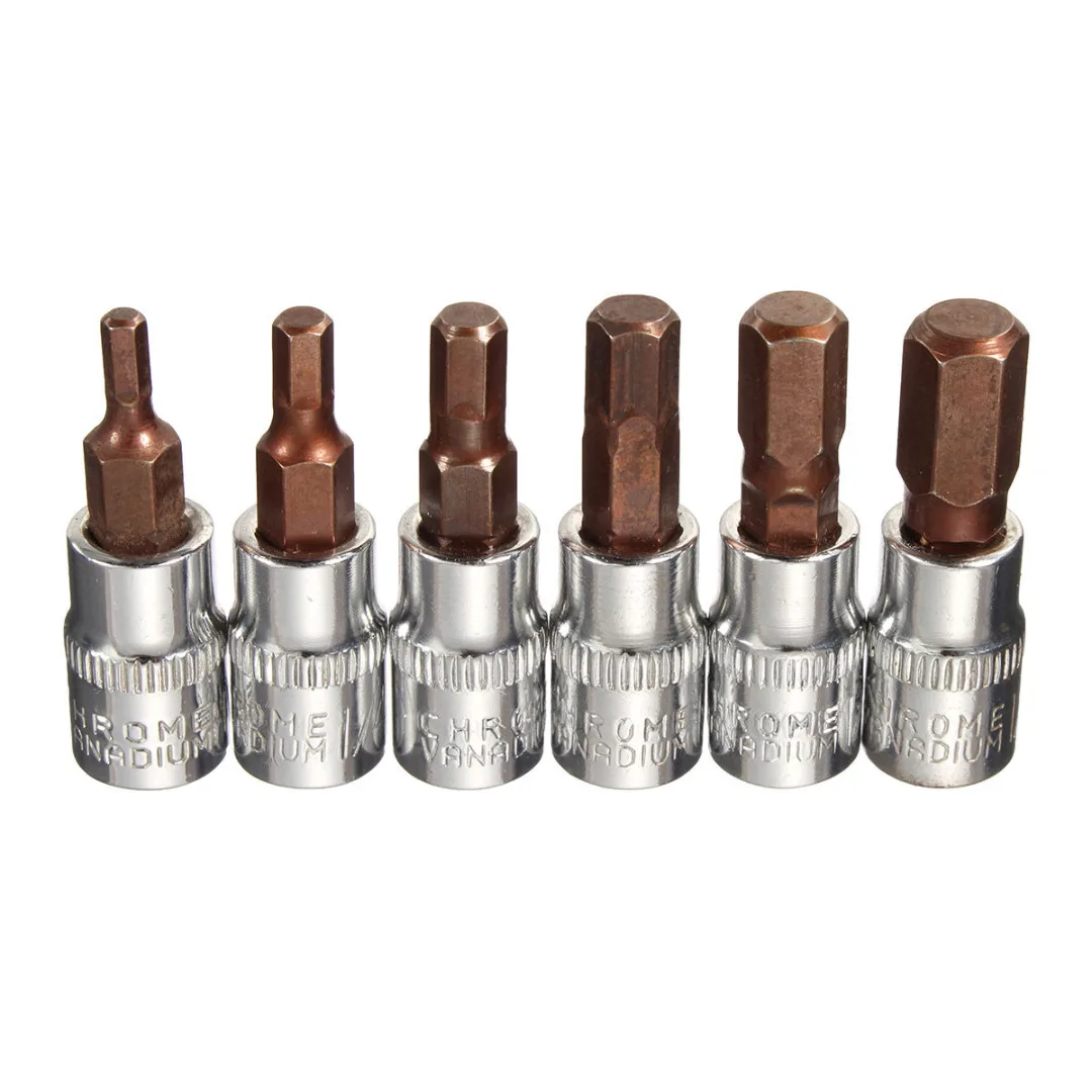 New 6pcs Aluminium Alloy Metric 1/4