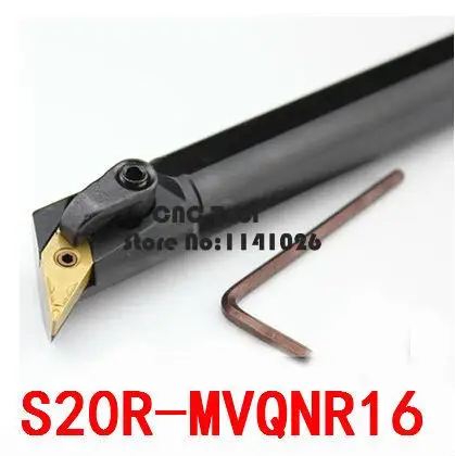 S20R-MVQNR16/S20R-MVQNL16 20mm Lathe Cutting Tools CNC Turning Tool Machine Tools Internal Metal Lathe Tool Boring Bar MVQNR/L