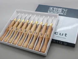 NEW 9PC  Woodcut Knife  Wood Carving Tools Chip Detail Chisel set Knives tool