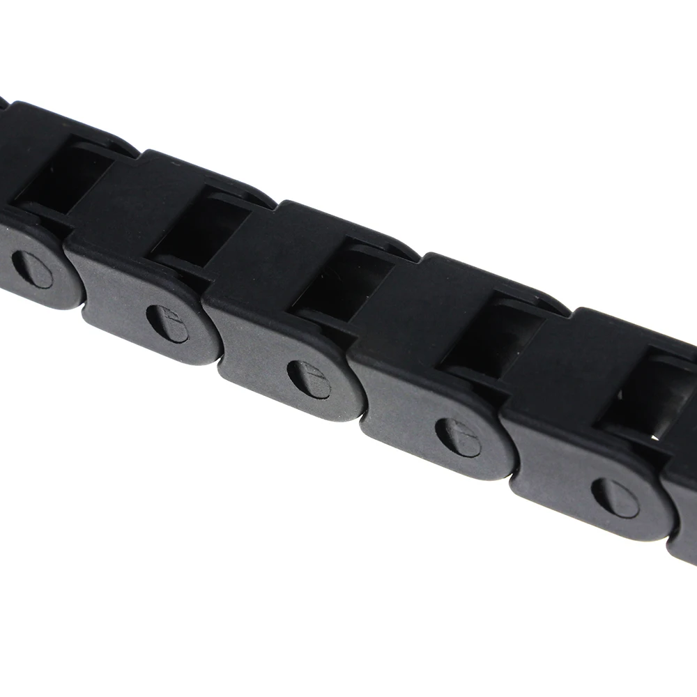 10*10 10x10mm L1000mm 10 x 10mm Cable Drag Chain Wire Carrier With End Connectors For CNC Router Machine Tools