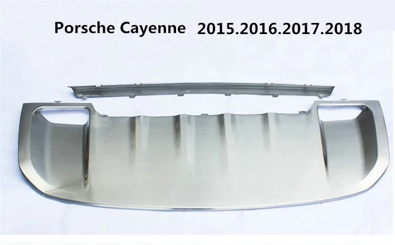 For Porsche Cayenne 2011-2017 Front Rear BUMPER GUARD Plate High Quality Stainless Steel Auto Accessories