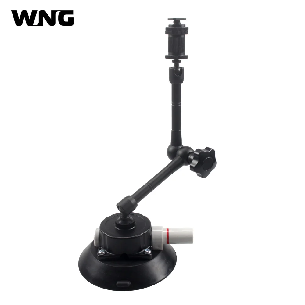 4.5 pollici Heavy Duty Pistone Della Pompa di Aspirazione di Montaggio con 11 "Articolazione Braccio Shoe Mount per PDR lampada supporto DSLR di Perforazione della macchina fotografica del Monitor