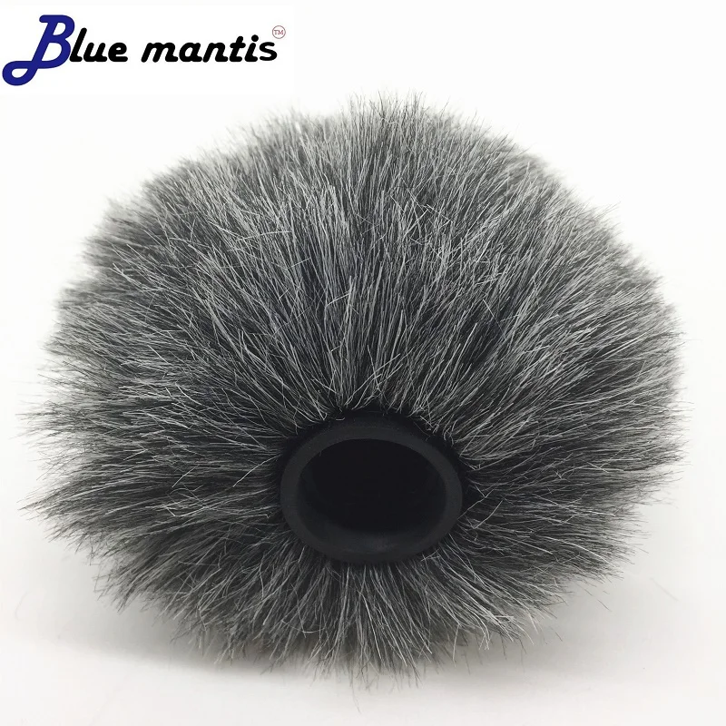 Outdoor Professionelle Pelz Windschutzscheibe Für Rode Video Mic Künstliche Pelz Winddicht Windschutzscheibe Für BOYA MM1 Micro Blue Mantis – Detail 1