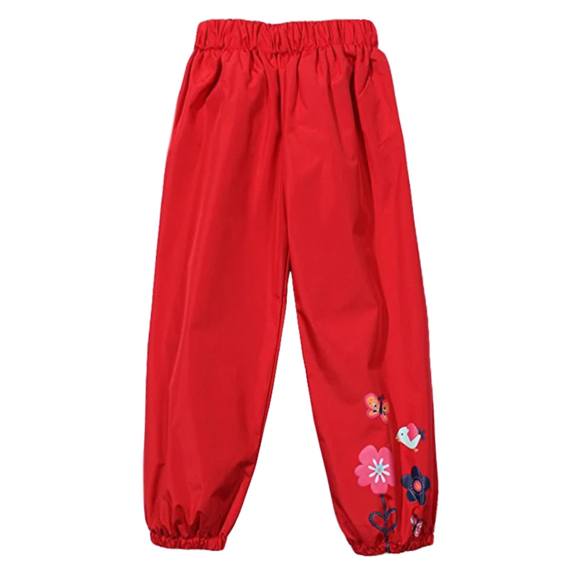 New Spring Autumn Waterproof Trousers for Girls Fashion Children's Clothing Candy Color Rain Pants For Girls Kids Pants 2-6Yrs