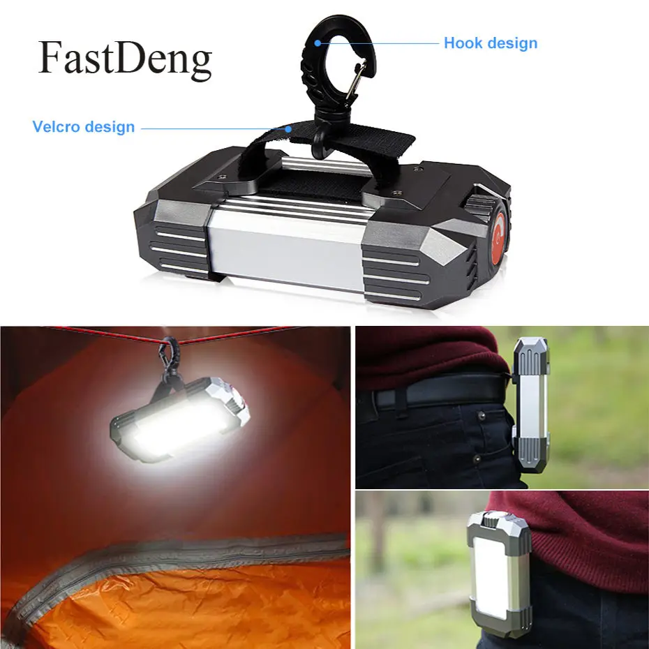 

Portable Camping Light 15W LED Camping Lantern Tents Lamp 6000 mAh Power Bank Outdoor Hiking Night Hanging lamp USB Rechargeable