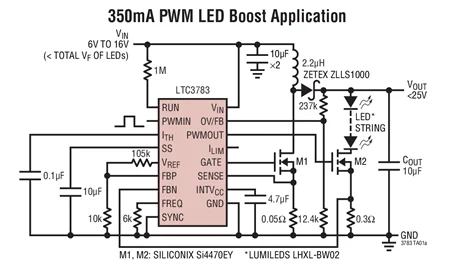 Ltc3783efe ltc3783ife ltc3783edhd ltc3783idhd ltc3783-pwm led driver e impulso, conversor