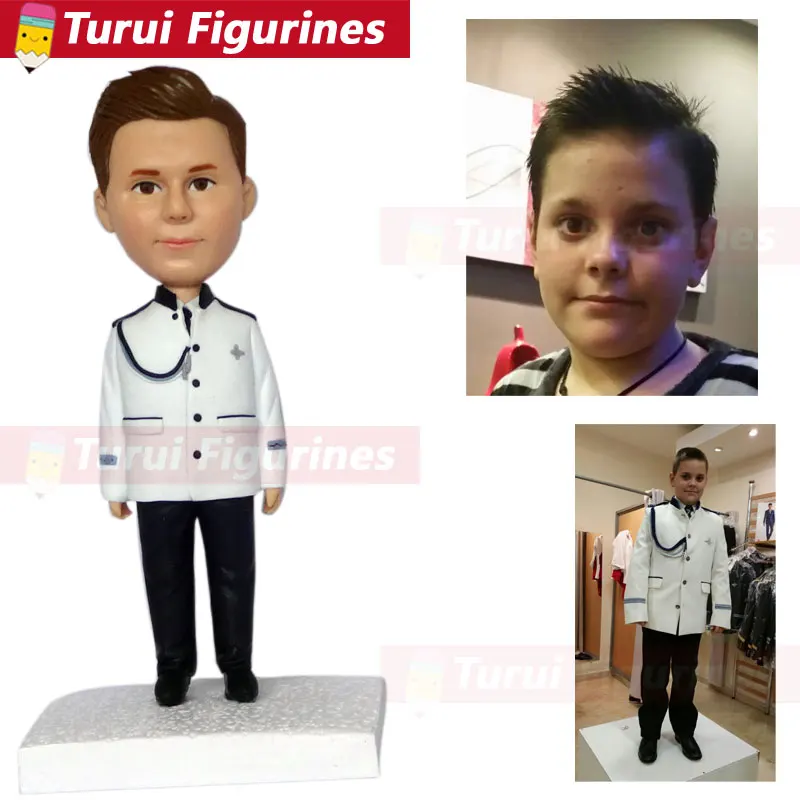 

Creative Bobble Head dolls figurines from photos polymer clay living doll funny bobblehead personalized design by Turui Figurine