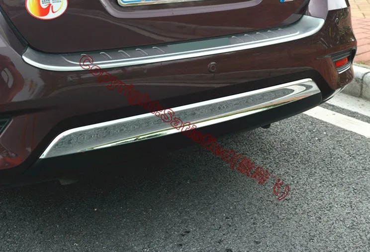 ABS Chrome Rear Bumper Cover Trim For Nissan Sentra 2016 2017 Car Accessories Stickers