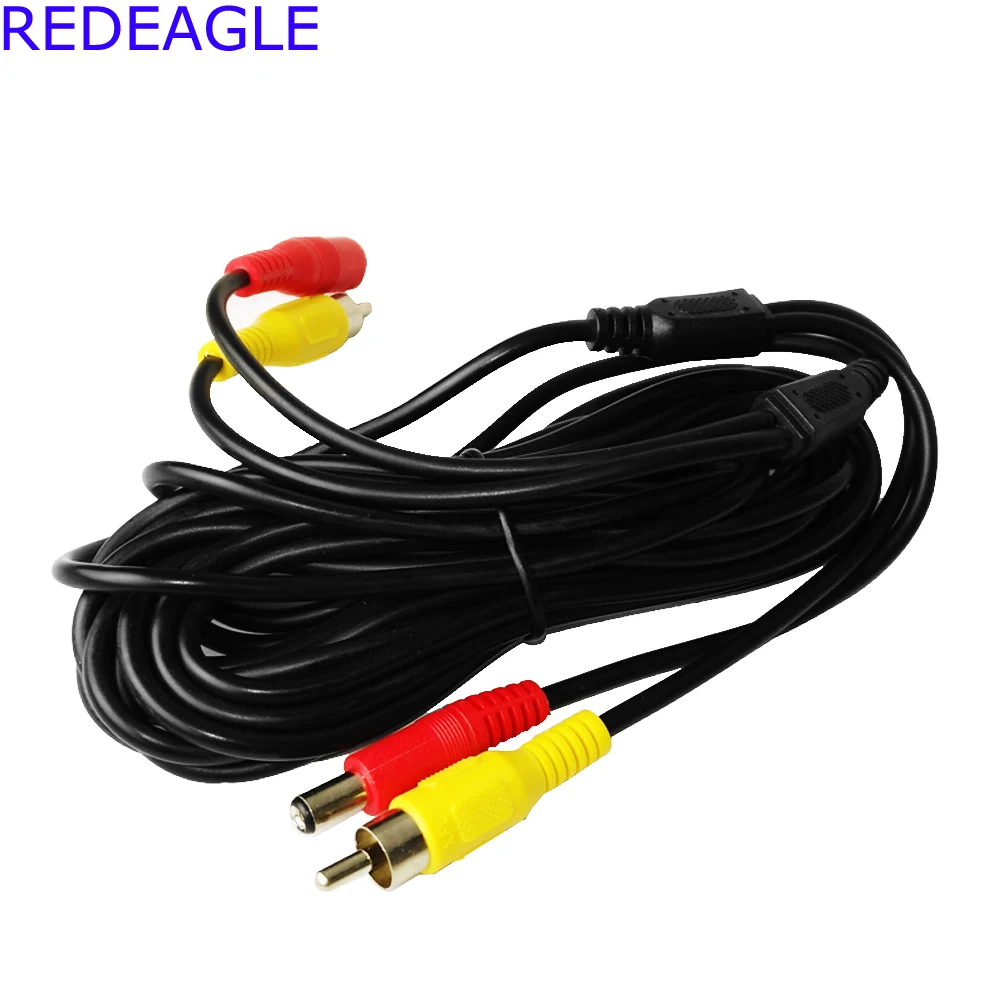 REDEAGLE Adjustable Sensitivity CCTV Microphone Sound Audio Pick Up Device with 12V 1A Power Adapter + 5 Meters RCA Cable